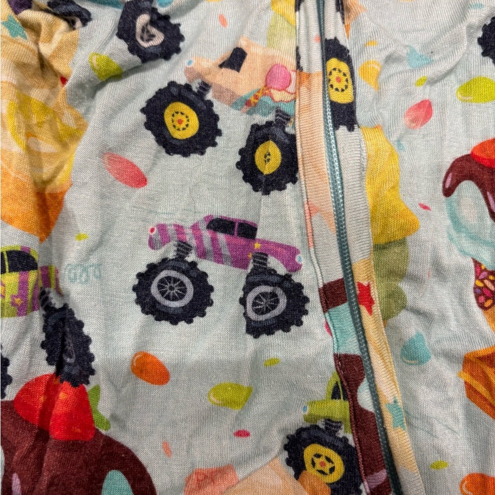 Posh Peanut Multicolor Kids Pajama Footies - Picture 4 of 4